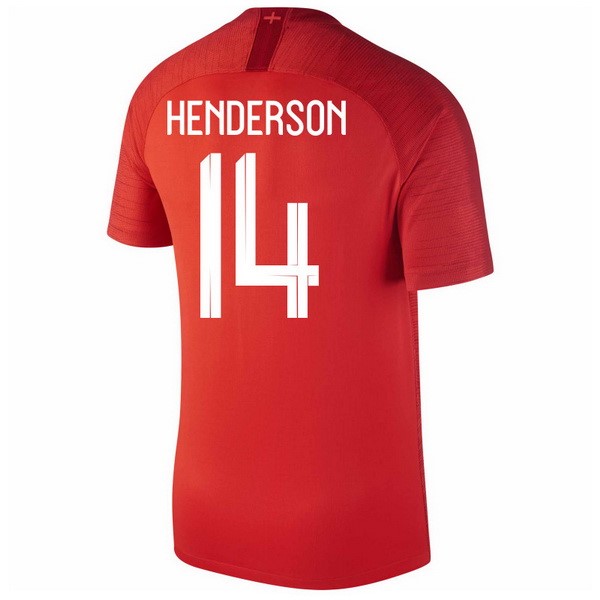 Camiseta Inglaterra 2ª Henderson 2018 Rojo